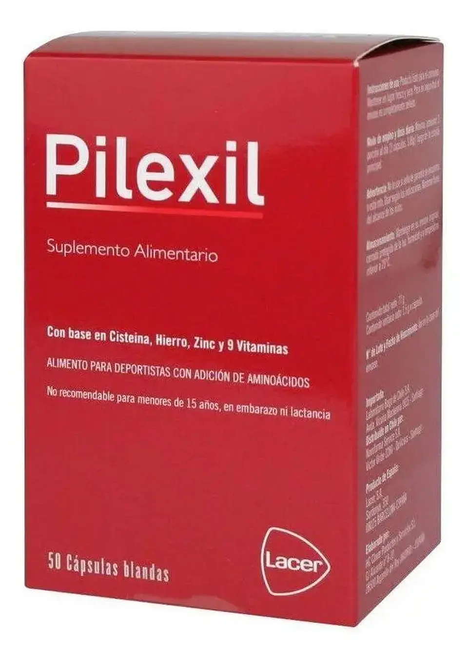 Pilexil 50 Cápsulas Blandas Sabor 4.8 Calificación 4.8 de 5. 65 opiniones. (65) 1