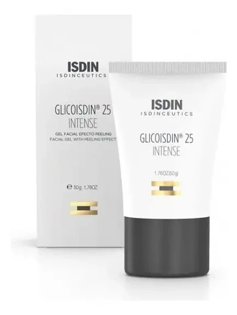 Gel facial Glicoisdin 25 con efecto exfoliante intenso con ácido glicólico, 50 g, Isdin