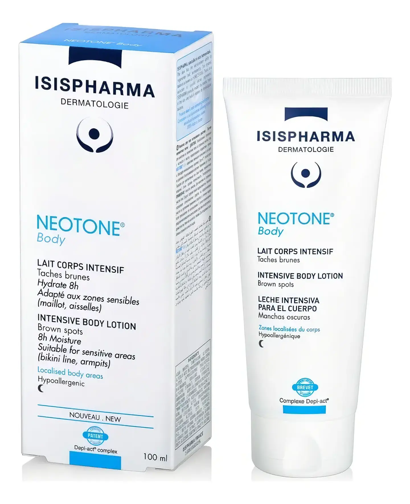 Isispharma Neotone Body 100ml - Leche Corporal Intensiva | Aclaramiento De La Piel Zonas Sensibles 1