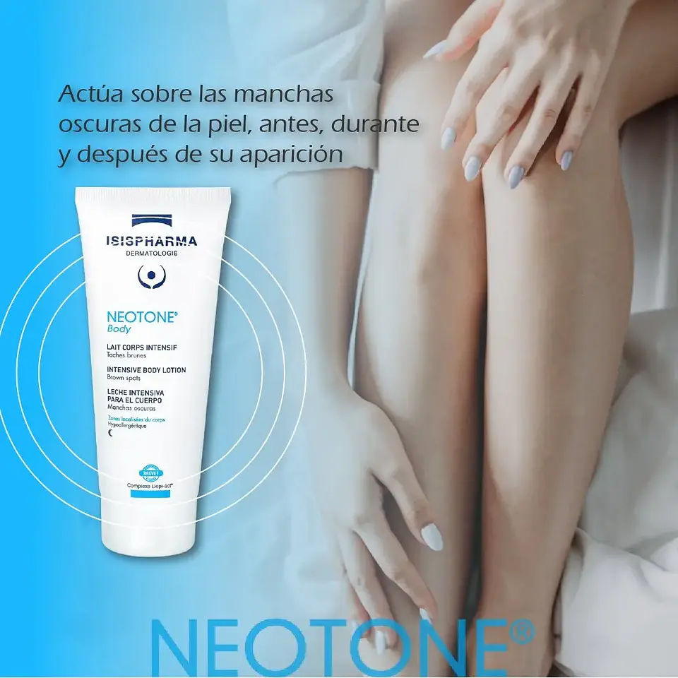 Isispharma Neotone Body 100ml - Leche Corporal Intensiva | Aclaramiento De La Piel Zonas Sensibles 7