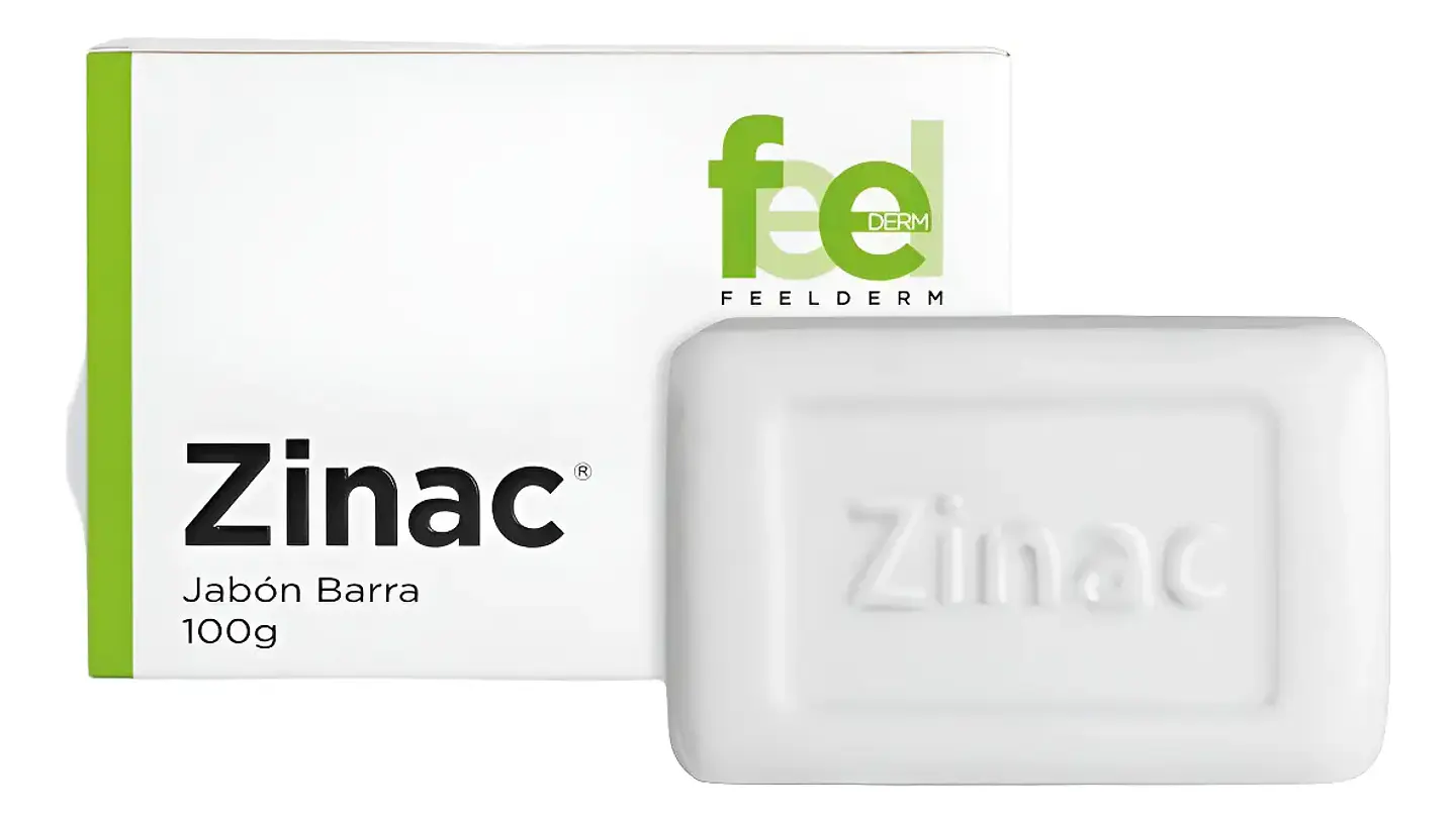 Zinac Jabon en Barra para Pieles Grasa con Tendencia Acnéica 100 Grs 1
