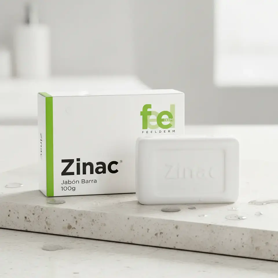 Zinac Jabon en Barra para Pieles Grasa con Tendencia Acnéica 100 Grs 2
