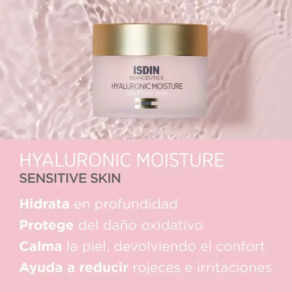 Crema ISDIN Hyaluronic Moisture Piel Sensible 50g 6