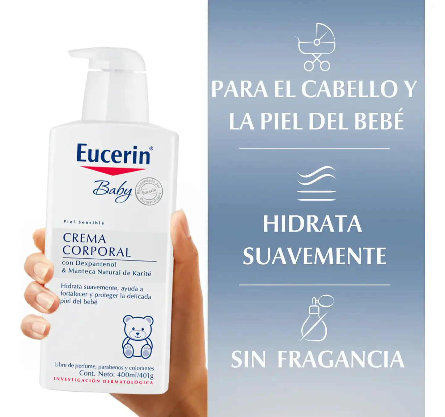Baby Baño & Shampoo Eucerin 400ml 4