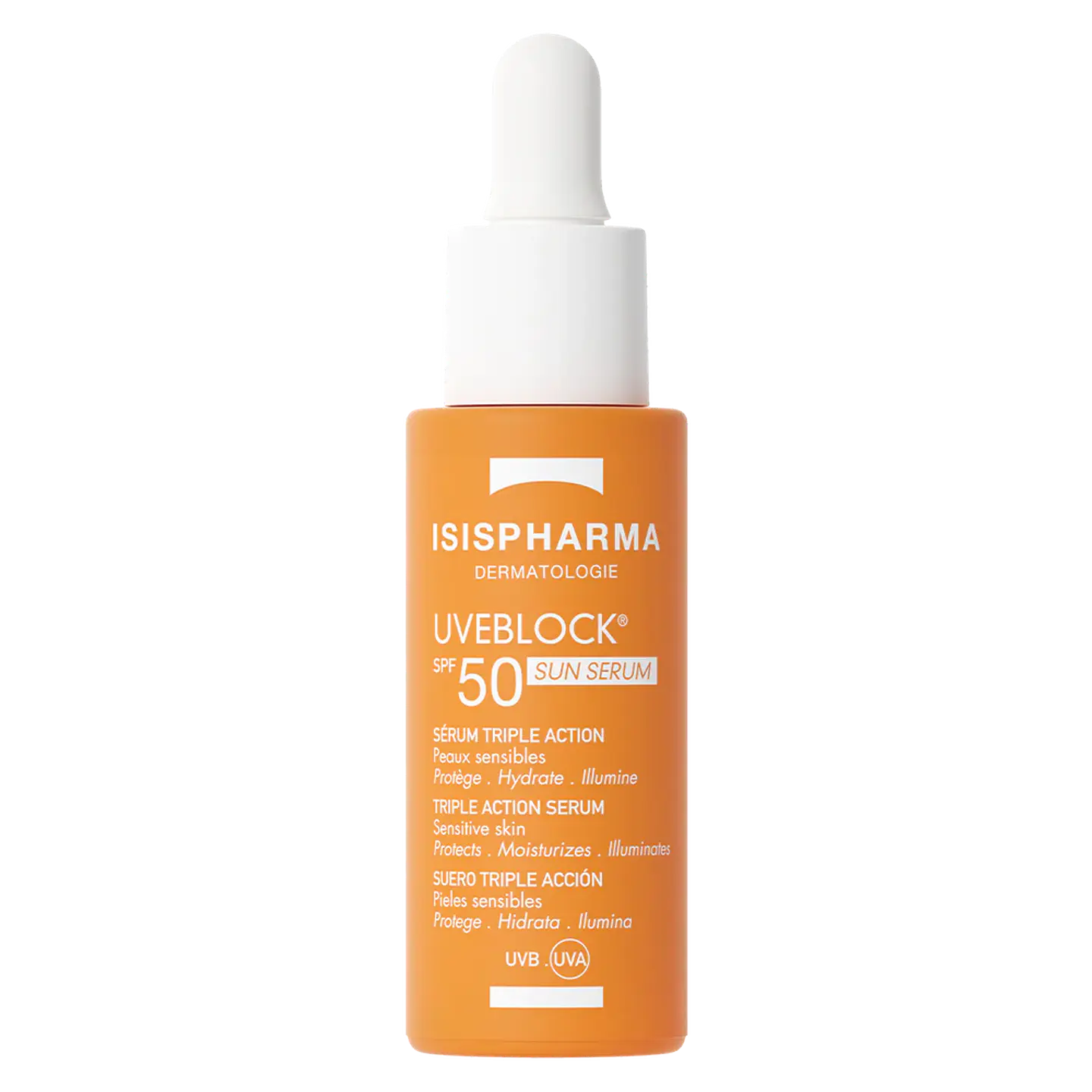 Isispharma Uveblock SPF50 Sun Sérum Triple Acción 28ml 1