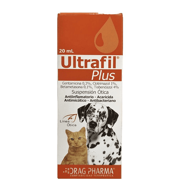 Ultrafil Plus   x20 ml Suspensión Ótica 