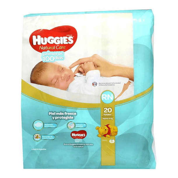 Huggies Natural Care Primeros 100 Días Rn x20 Unidades 