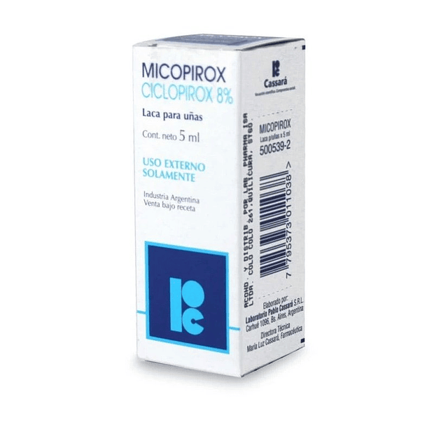 Micopirox 8%  x5 ml Laca Para Uñas 