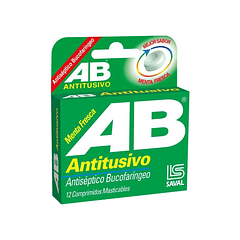 Ab Antitusivo Menta 5 mg x12 Comprimidos Masticables