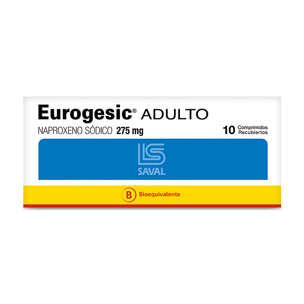 Eurogesic Adulto 275 mg  x10 Comprimidos 