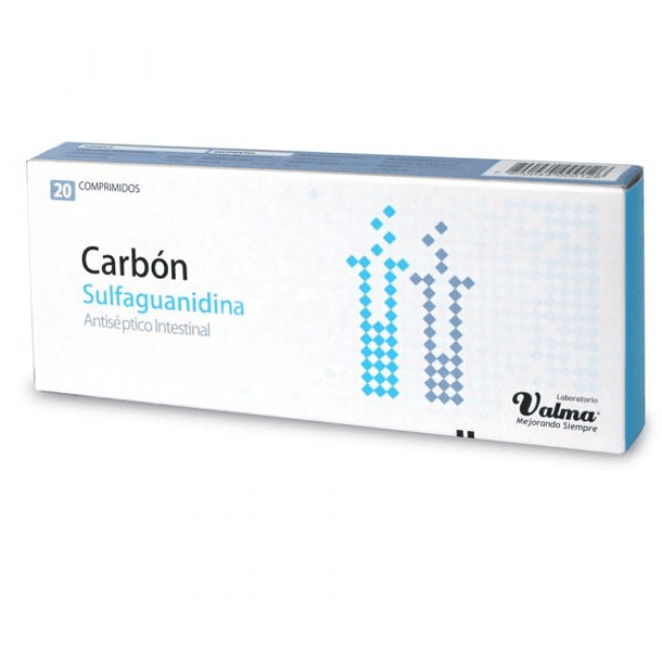 Carbon Sulfaguanidina 127 mg x20 Comprimidos 