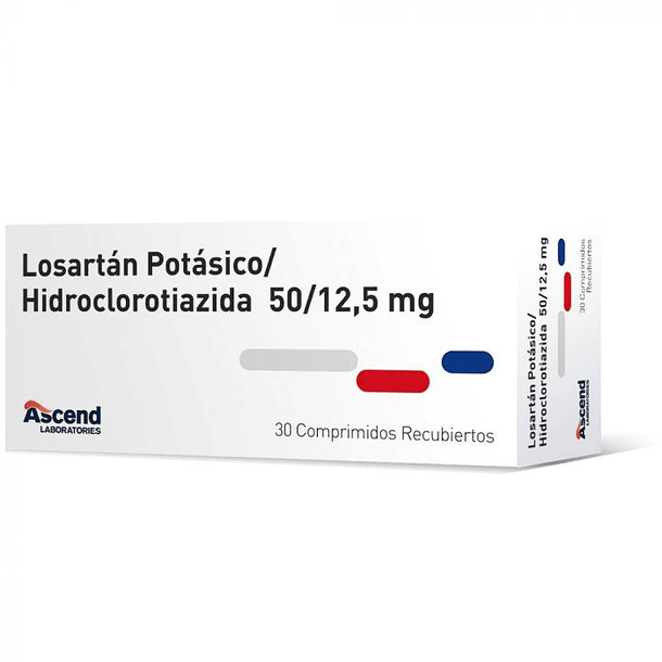 Losartan + Hidroclorotiazida 50/12,5 mg x30 Comprimidos 