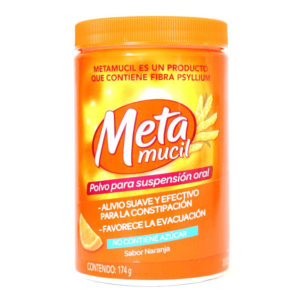 Metamucil Naranja 56,20%  x174Gr Polvo Para Suspensión Oral 