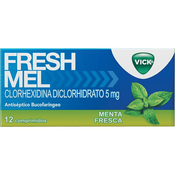 Fresh Mel Menta Fresca 5 mg  x12 Comprimidos 