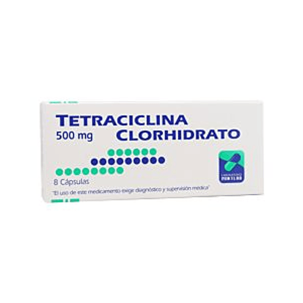 Tetraciclina 500  mg x8 Capsulas 
