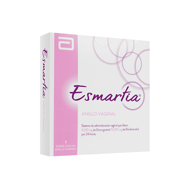 Esmartia Anillo Vaginal 0,120/1,015 mg  x1 Unidad 