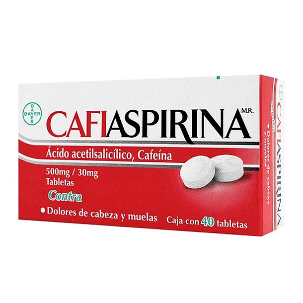Cafiaspirina 0,5 mg x40 Comprimidos 