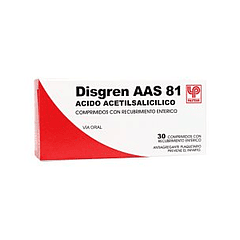 Disgren Aas 81 81 mg x30 Comprimidos