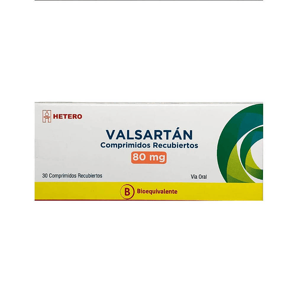 Valsartan 80 mg  x30 Comprimidos 