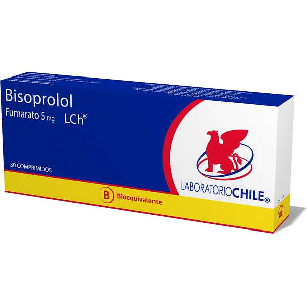 Bisoprolol Fumarato 5 mg  x30 Comprimidos 