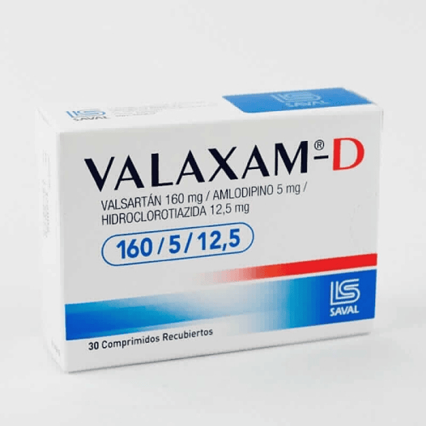 Valaxam - D 160/5/12,5 mg  x30 Comprimidos 