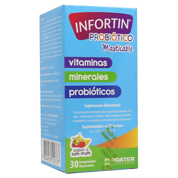 Infortin Probiótico Masticable   x30 Comprimidos 
