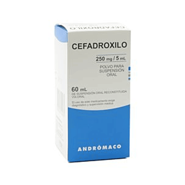 Cefadroxilo 250 mg/5 ml x60 ml Jarabe 