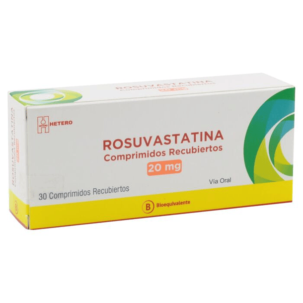 Rosuvastatina 20 mg  x30 Comprimidos 