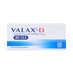 Valax - D 80/12,5 mg  x30 Comprimidos