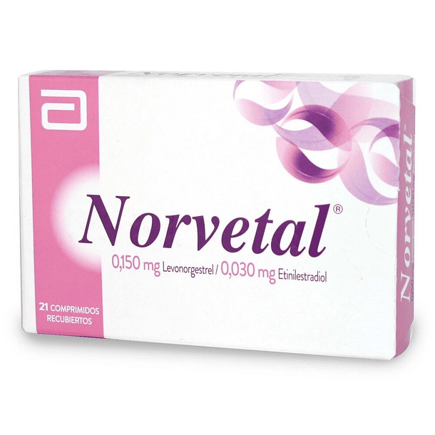 Norvetal 0.150 mg/0,030 mg x21 Comprimidos 
