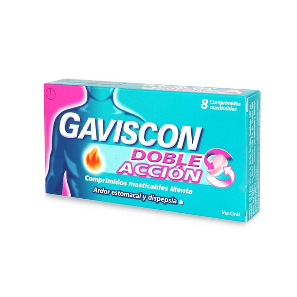 Gaviscon Doble Accion x8 Comprimidos 