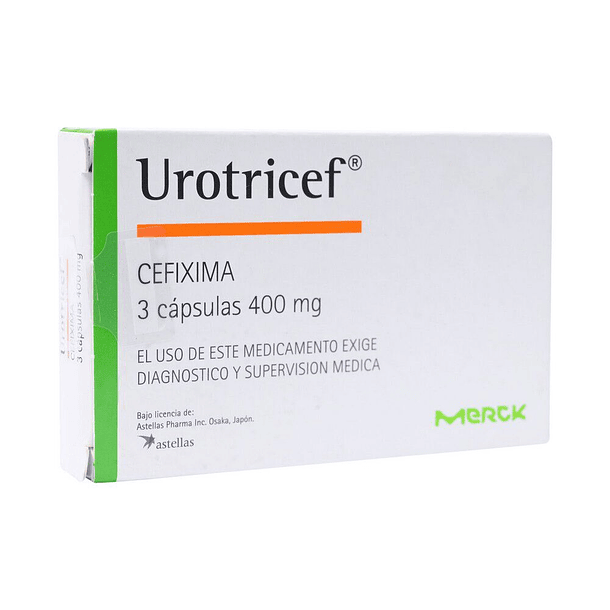 Urotricef 400 mg  x3 Cápsulas 