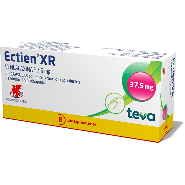 Ectien xr 37,5 mg  x30 Cápsulas Con Microgránulos De Liberación Prolongada 