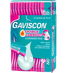 Caja Gaviscon Doble Accion x 12 Sachet