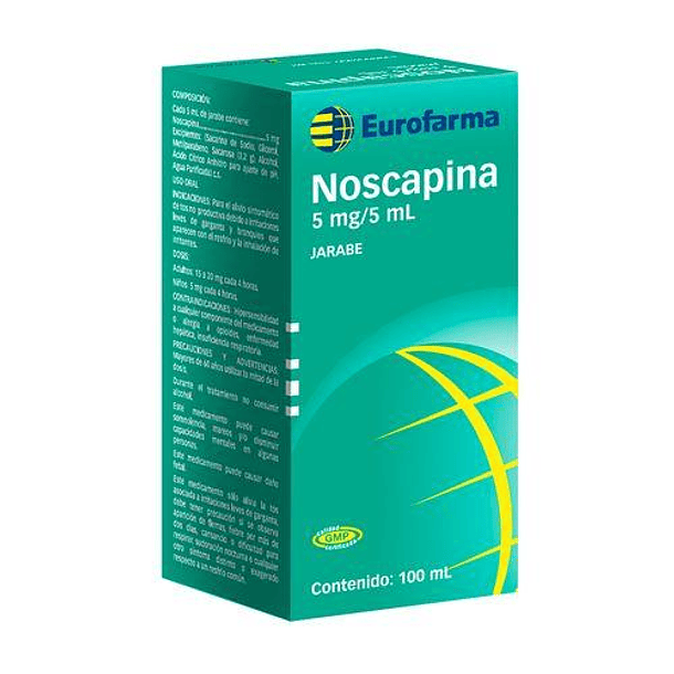 Noscapina 5 mg/5 ml  x100 ml Jarabe 