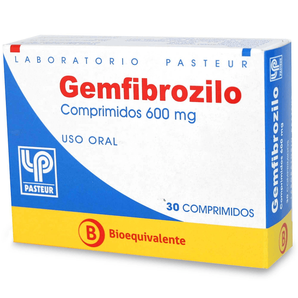 Gemfibrozilo 600 mg  x30 Comprimidos 