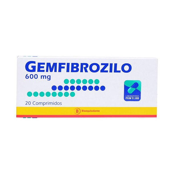 Gemfibrozilo 600 mg  x20 Comprimidos 