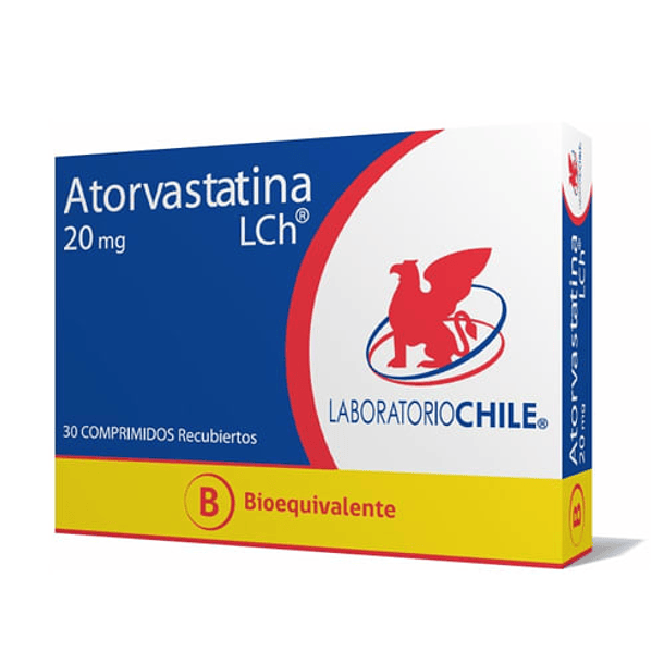 Atorvastatina 20 mg x30 Comprimidos 