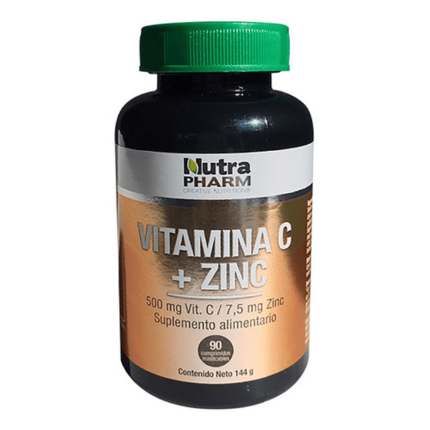 Vitamina C + Zinc 500 mg/7,5 mg x90 Comprimidos 