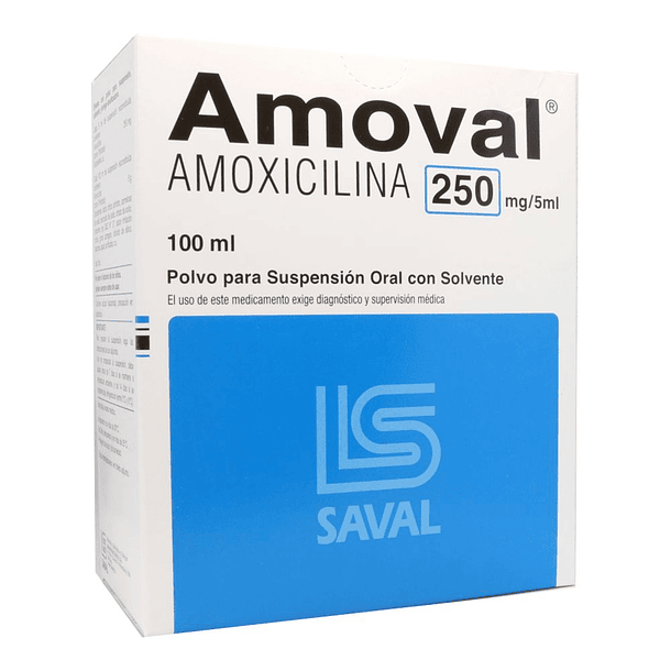 Amoval 250 mg/5 ml x100 ml Suspension 