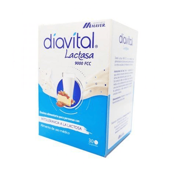 Diavital Lactasa 9000 Fcc x30 Comprimidos 