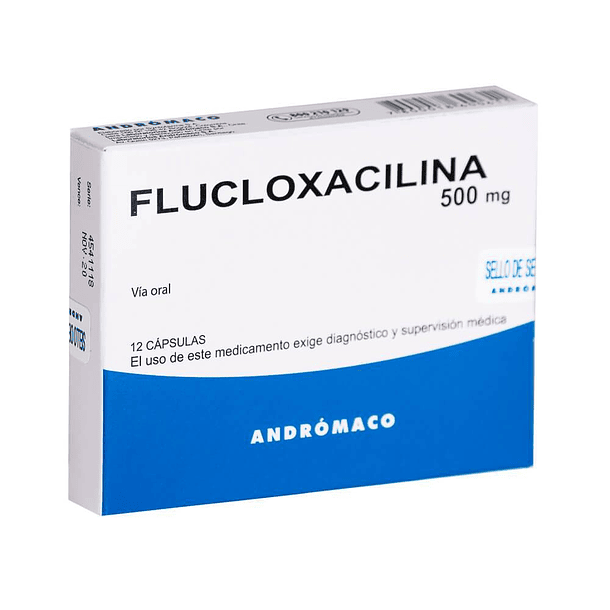 Flucloxacilina 500  mg x12 Comprimidos 