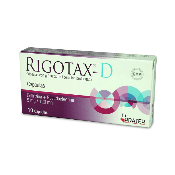Rigotax -D 5 mg/120 mg  x10 Cápsulas Con Gránulos De Liberación Prolongada 