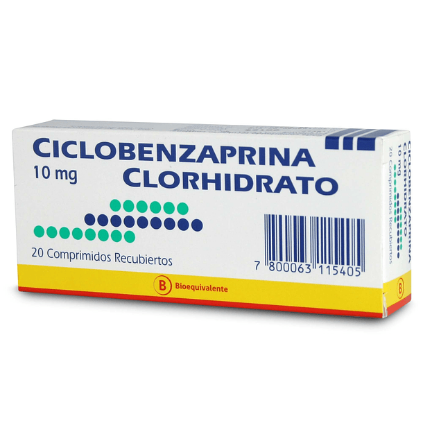 Ciclobenzaprina 10 mg x20 Comprimidos 