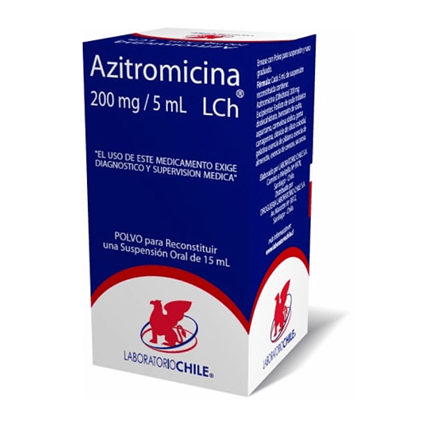 Azitromicina 200 mg/5 ml x15 ml Suspension 