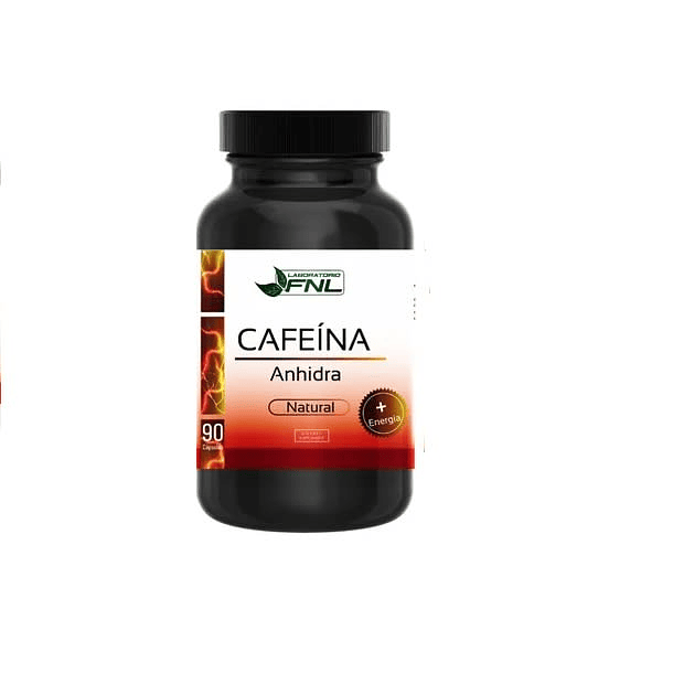 Cafeina Anhidra Natural 100 mg x90 Capsulas 