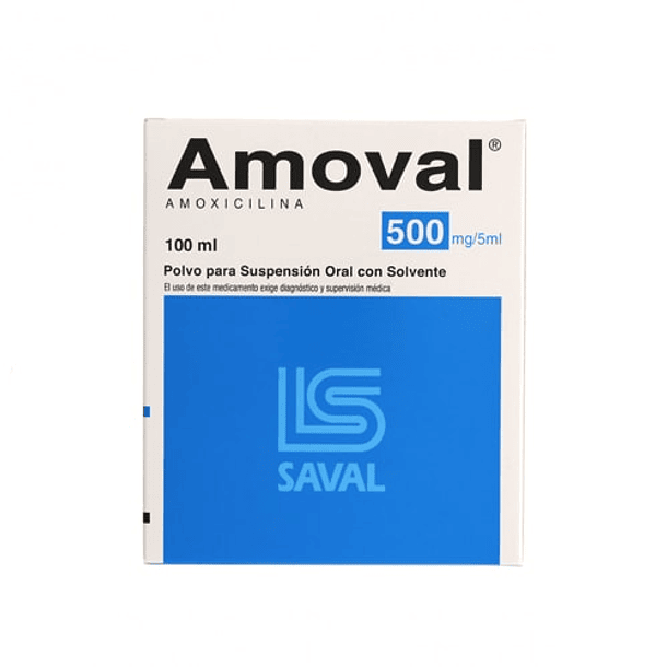 Amoval 500 mg/5 ml x100 ml Suspension 