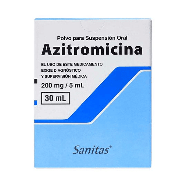 Azitromicina 200 mg/5 ml x30 ml Suspension 