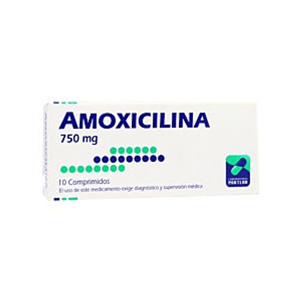 Amoxicilina 750  mg x 10 Comprimidos 