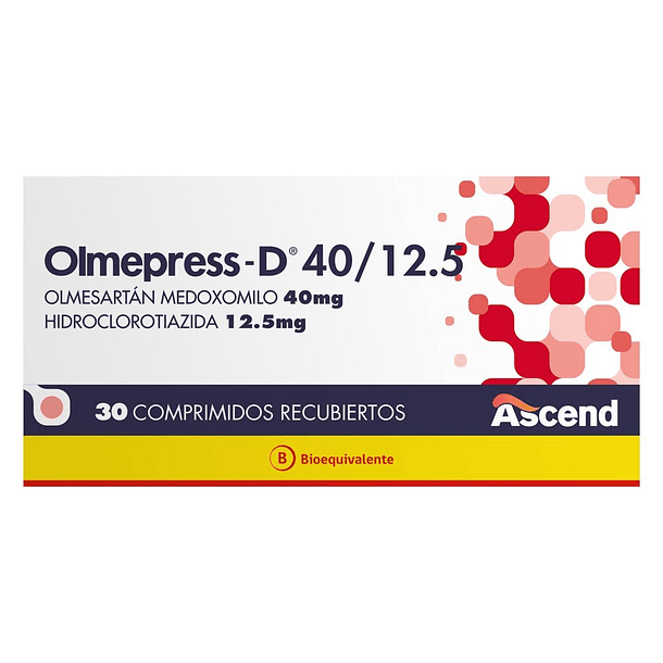 Olmepress D 40 mg/12,5 mg  x30 Comprimidos 